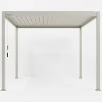 Proteus Pebble Grey 3x3 Aluminium Pergola