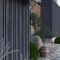 Anthracite Board & Batten Millboard Cladding