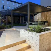 Antique Egyptian Beige Limestone Paving