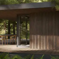 Antique Oak Board & Batten Millboard Cladding