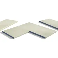 Ash Beige Porcelain 5mm Chamfered Coping Stones