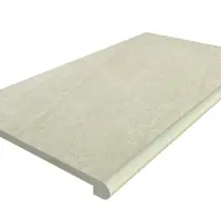 Ash Beige Porcelain 36mm Bullnose Step
