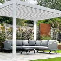 Proteus White 3x4 Aluminium Pergola with Optional Sides