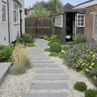 Flamed Grey Sawn Sandstone Paving