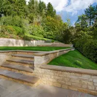 Camel Dust Indian Sandstone Rock-Faced Step