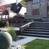 Brazilian Black Slate Pencil Round Coping Stones