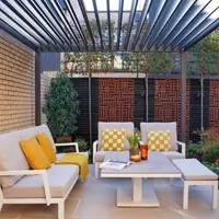 Proteus Slate Grey 3x3 Aluminium Pergola