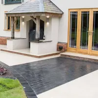 Midnight Black Limestone Setts