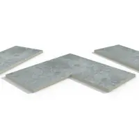 Silver Contro Porcelain 5mm Pencil Round Coping Stones