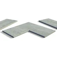 Travertine Dark Porcelain 20mm Bullnose Coping Stones