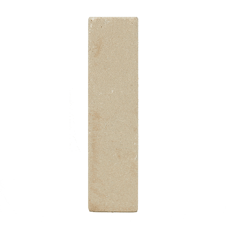Single tumbled Harvest sandstone stone paver standing upright and revolving. Free UK delivery available.