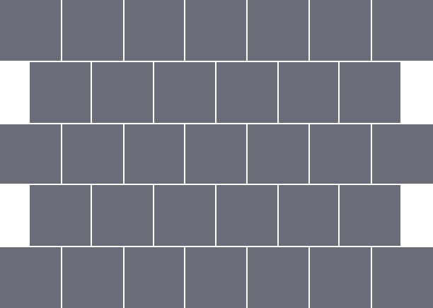 Square Stretcher Bond Pattern