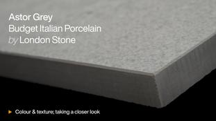 Astor Grey Porcelain 5mm Pencil Round Coping Stones HD video