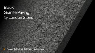 Black Granite Plank Paving HD video