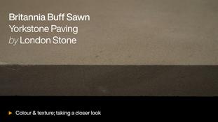 Britannia Buff Sawn Yorkstone Paving HD video
