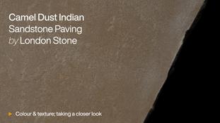 Camel Dust Indian Sandstone Paving HD video