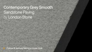 Contemporary Grey Sawn Sandstone Paving HD video
