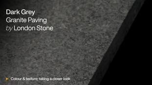 Dark Grey Granite Paving HD video