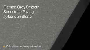 Flamed Grey Sawn Sandstone Paving HD video