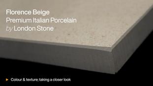 Florence Beige Porcelain Paving HD video