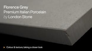 Florence Grey Porcelain Paving HD video