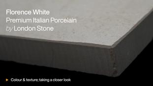Florence White Porcelain Paving HD video