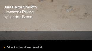 Jura Beige Sawn Limestone Paving HD video