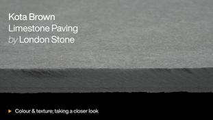 Kota Brown Limestone Paving HD video