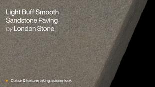 Light Buff Sawn Sandstone Paving HD video