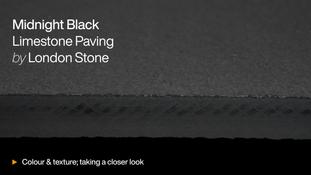 Midnight Black Limestone Paving HD video