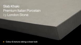 Slab Khaki Porcelain Paving HD video