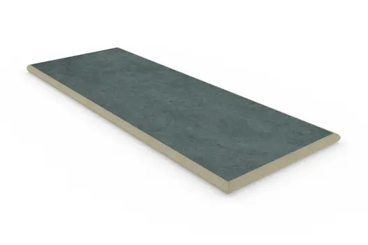 Anthracite 20mm bullnose end porcelain coping, profiled on 3 edges, manufactured at our Bespoke Stone Centre. 10-year guarantee.