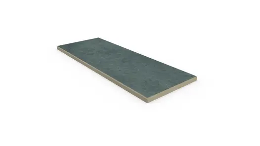 Anthracite porcelain end coping stone with 5mm chamfer on 3 edges, with 10-year guarantee and free next day delivery available.