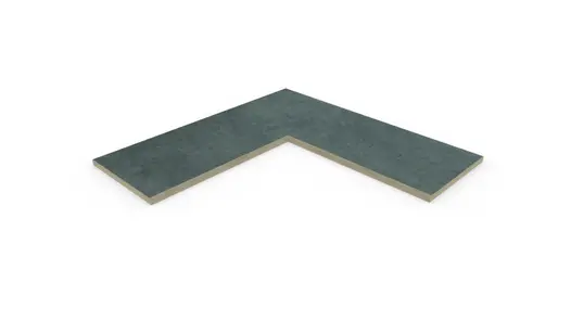Anthracite corner coping with 5mm pencil round edge profile, with 10-year guarantee and free next-day delivery available.