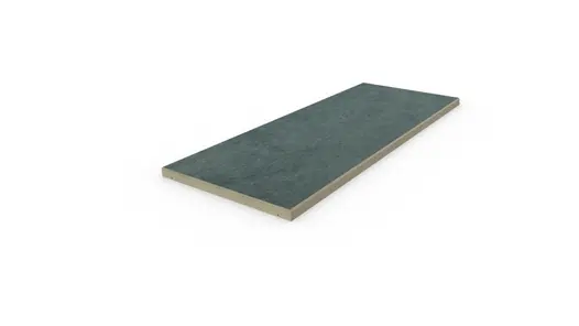 Anthracite Porcelain straight coping stone, with 5mm chamfered profile applied to long edges. Free next-day delivery available.