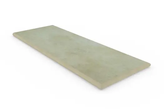 Area 20mm bullnose end porcelain coping, profiled on 3 edges, Manufactured at our Bespoke Stone Centre, with 10-year guarantee.