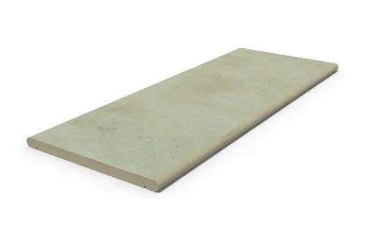 Area porcelain coping stone for garden walls, with 20mm bullnosed edge profile and drip line applied in-house. 10-year guarantee.
