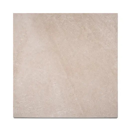 Close up colour swatch image of a single 600x600 Ash Beige Porcelain Slab that is beige in colour with occasional slightly darker veining.