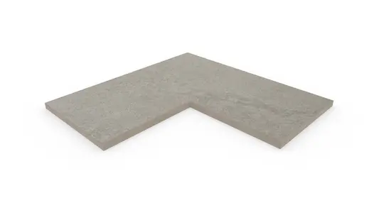 Astor Grey corner coping with 5mm pencil round edge profile, with 10-year guarantee and free next-day delivery available.