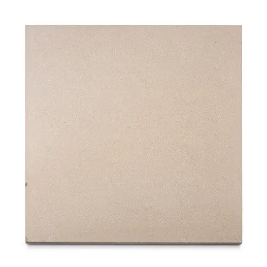 Single slab of Buff sawn sandstone paving, seen from above, showing colour and texture.