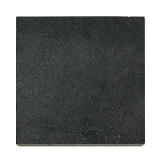 Square of Charcoal porcelain seen from above to show deep colour of plank paving. Free grout and primer supplied.