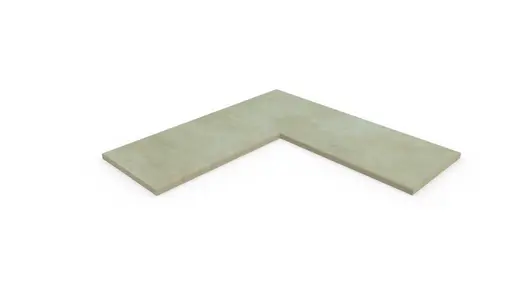 Corda 5mm chamfer corner coping stone, part of our budget porcelain paving range, available with free next-day delivery.
