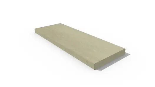 Corda porcelain end coping, with 40mm downstand profile manufactured in-house at our Bespoke Stone Centre, with 10-year guarantee.