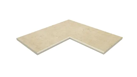 Florence Beige corner coping with 20mm bullnose edge profile, with 10-year guarantee and free next-day delivery available.