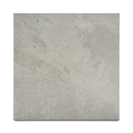 Single Florence Storm porcelain outdoor tile, seen from above, shows blend of grey tones. available with free UK next-day delivery.