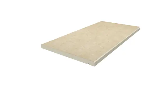 Florence Beige straight coping stone, with 5mm chamfered profile applied to long edges. With free next-day delivery available.