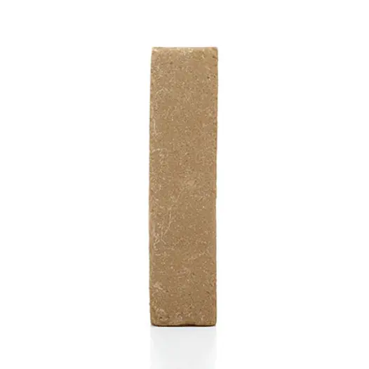 Side profile of stacked Golden Buff Clay Pavers revolving, displaying depth and edge texture.