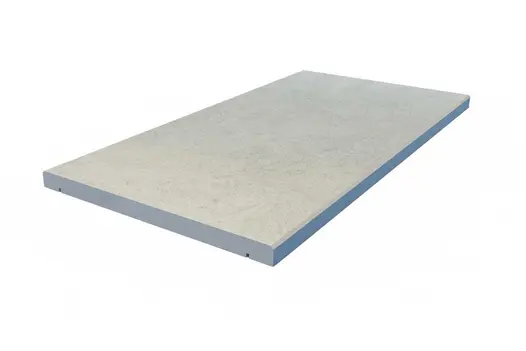 Straight chamfered coping with clean porcelain texture. Matches modern paving for seamless garden transitions.