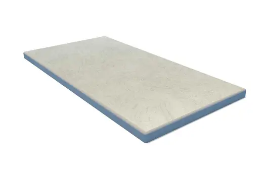 End coping with soft pencil round detail and natural grey tone. A subtle design element for vertical surfaces.