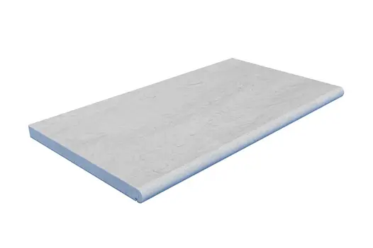 Heath sandstone step with pencil round edge, shown in isometric view to highlight surface and edge detail.